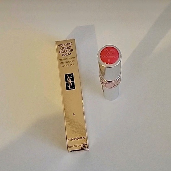 Yves Saint Laurent YSL Liquid Colour Balm #6 Undress Me Coral 0.20oz/6ml - Picture 2 of 5